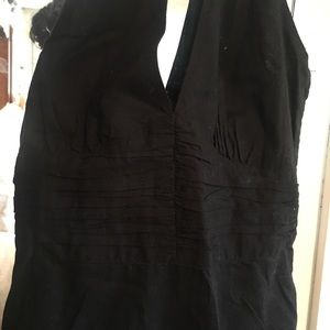BNWT H&M black 100% cotton halter dress. SZ4
